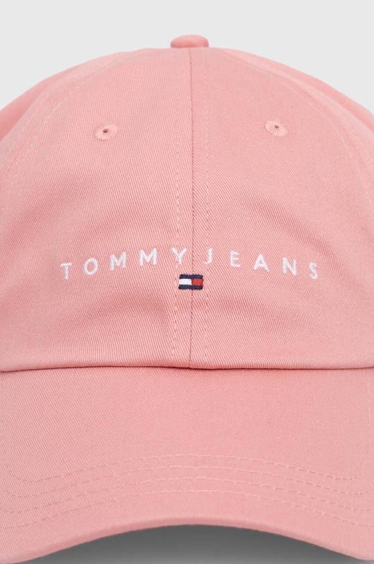 Аксессуары Хлопковая кепка Tommy Jeans AW0AW16868 розовый