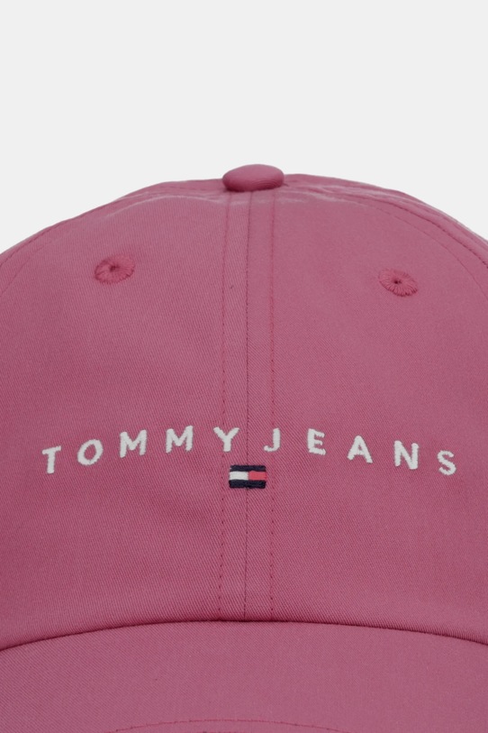 Tommy Jeans czapka z daszkiem bawełniana AW0AW16868 różowy SS26