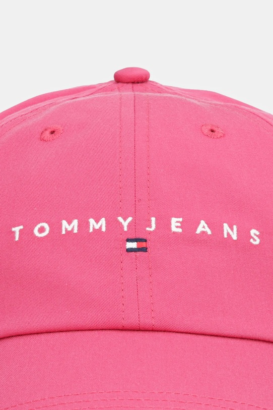 Bavlněná baseballová čepice Tommy Jeans AW0AW16868 růžová AW25