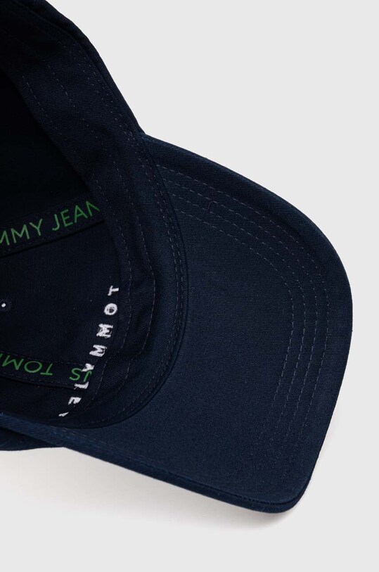 Бавовняна бейсболка Tommy Jeans темно-синій AW0AW16868