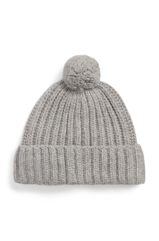 Vlnená čiapka Polo Ralph Lauren 455931876 sivá AW24