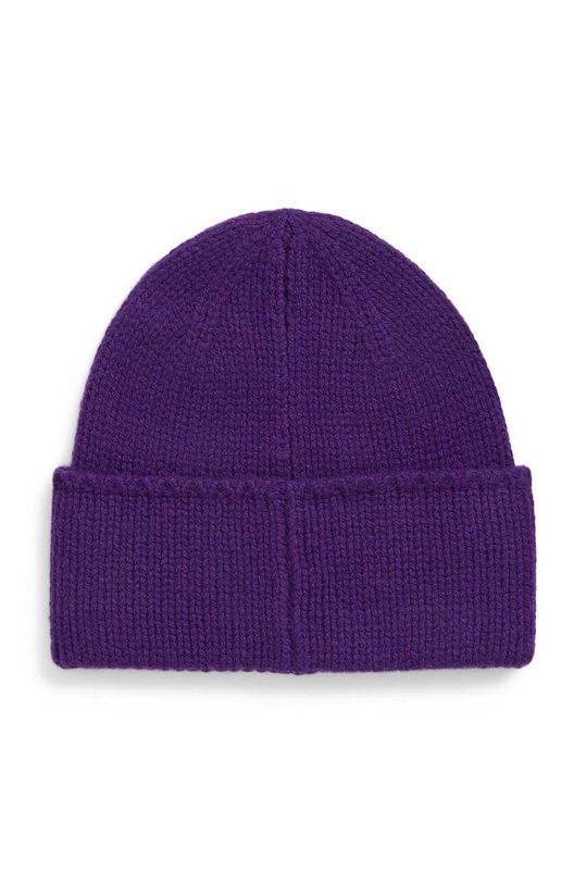 Шерстяная шапка Polo Ralph Lauren 455954355 фиолетовой AW24