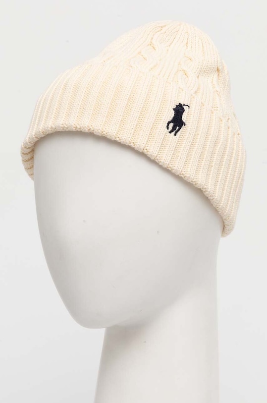 Bavlněná čepice Polo Ralph Lauren 455954637 béžová AW24