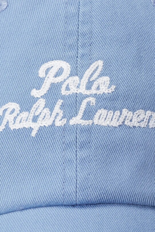 Бавовняна бейсболка Polo Ralph Lauren блакитний 211954882