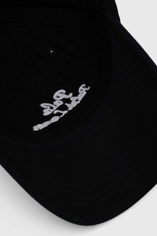 Бавовняна бейсболка Polo Ralph Lauren чорний 211954882