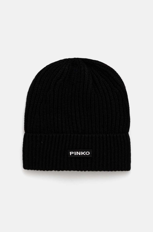 Vlněná čepice Pinko vlna černá 104489.A1CH