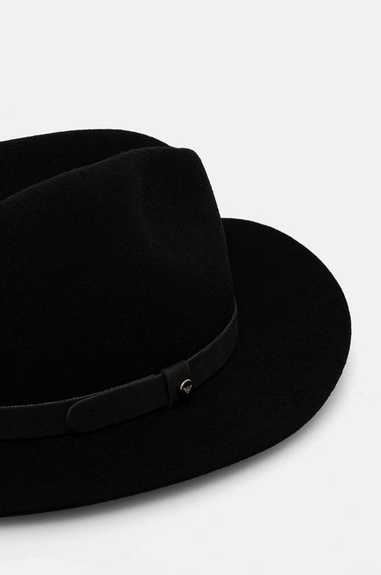 Vlnený klobúk Emporio Armani 637044.4F510 čierna AW24