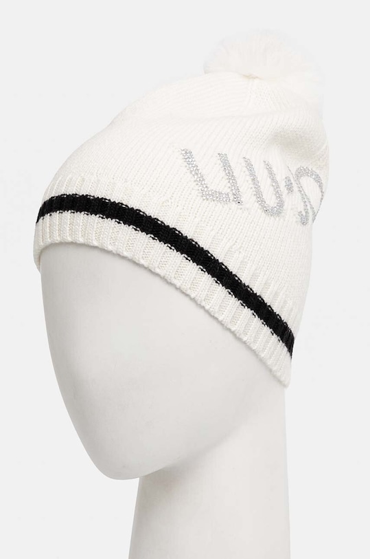 Liu Jo czapka z domieszką wełny TF4295.MS55L biały AW24