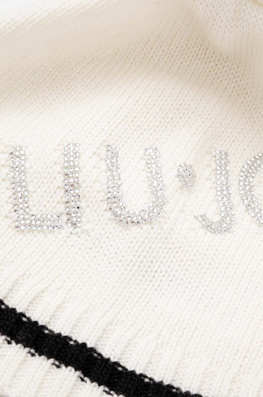 Akcesoria Liu Jo czapka z domieszką wełny TF4295.MS55L biały