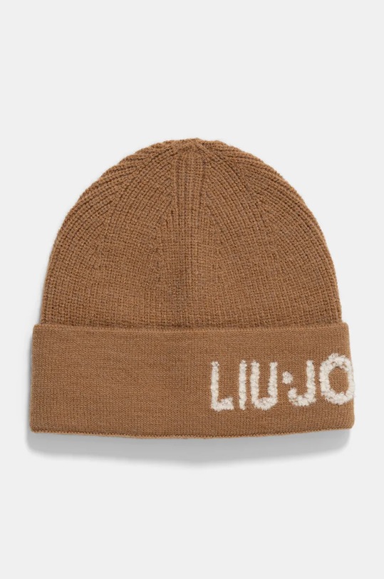 Σκούφος και κασκόλ Liu Jo 2F4037.T0300 καφέ AW24