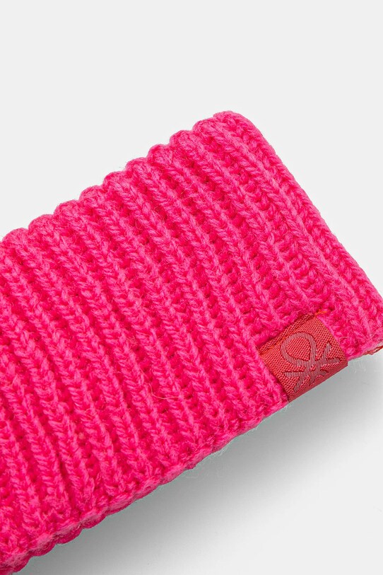 United Colors of Benetton bentiță de păr din lână 6LOWD8042 roz AW24