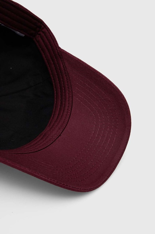 Elisabetta Franchi czapka z daszkiem bawełniana bordowy CL01F46E2