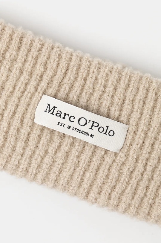 Μάλλινη κορδέλα μαλλιών Marc O'Polo 409609701217 μπεζ AW24