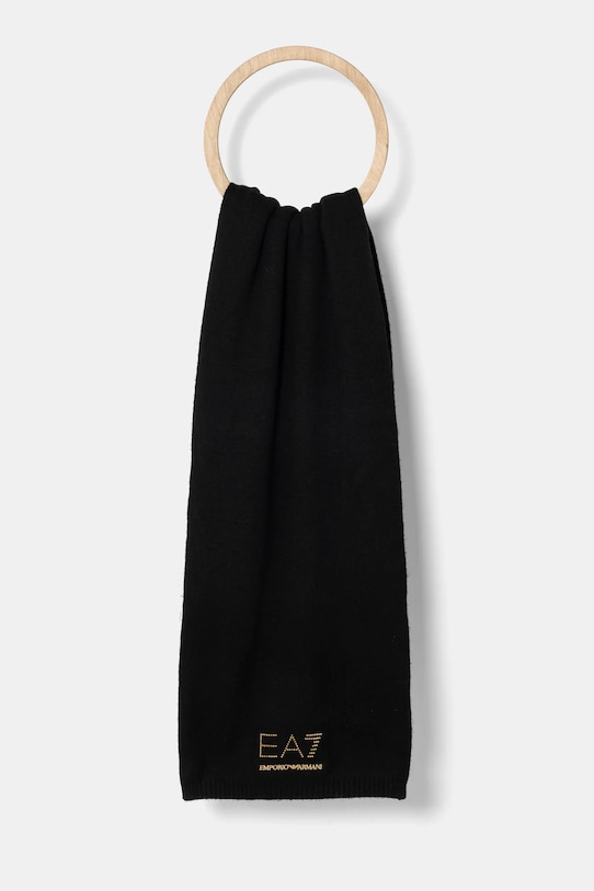 Accesorii EA7 Emporio Armani caciula si esarfa din amestec de lana 4F200.282000.00020 negru