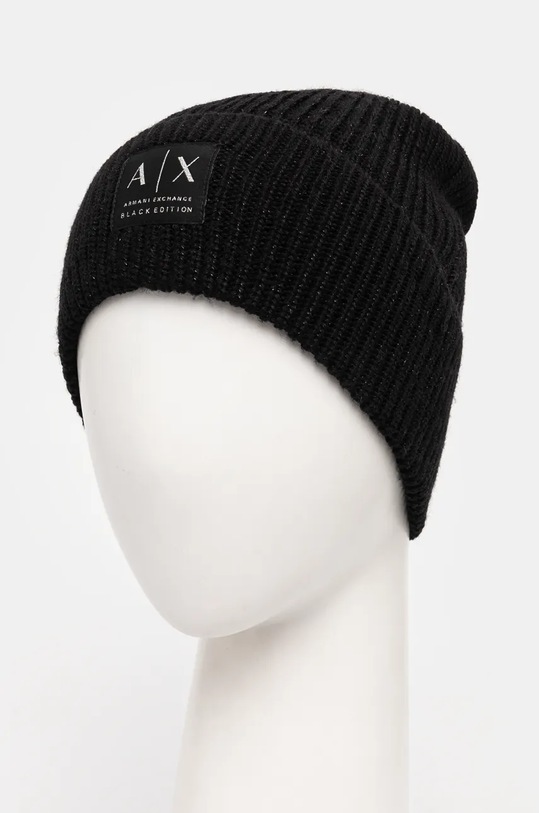 Armani Exchange caciula din amestec de lana XW000084.AF10527 negru AW24