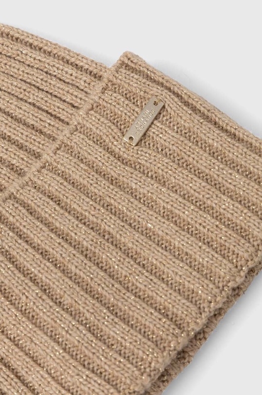 Čepice z vlněné směsi Armani Exchange 944663.4F305 béžová AW24