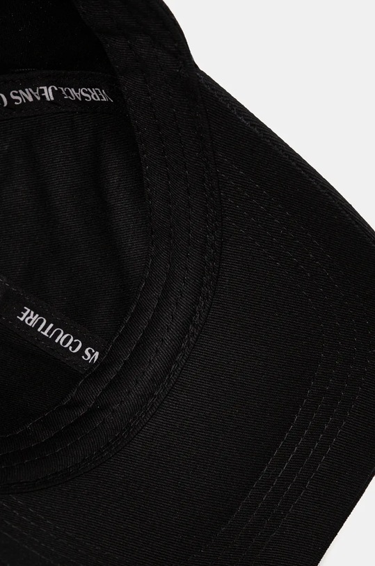 Versace Jeans Couture czapka z daszkiem bawełniana czarny 77HAZK32.ZG207