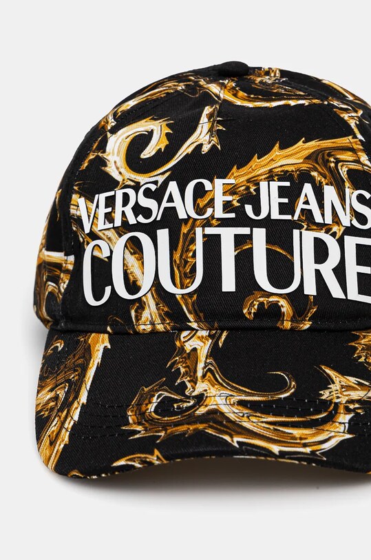 Accesorii Versace Jeans Couture șapcă de baseball din bumbac 77HAZK10.ZG294 negru