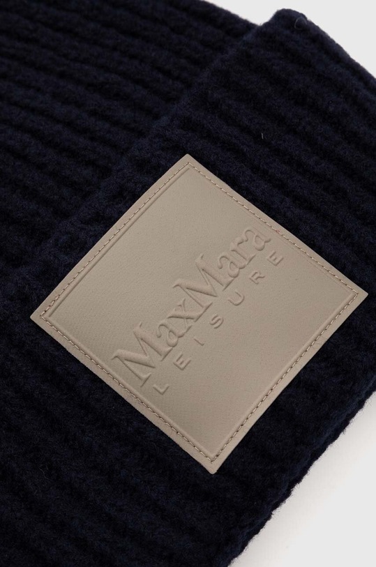 Akcesoria Max Mara Leisure czapka wełniana 2426576018600 granatowy