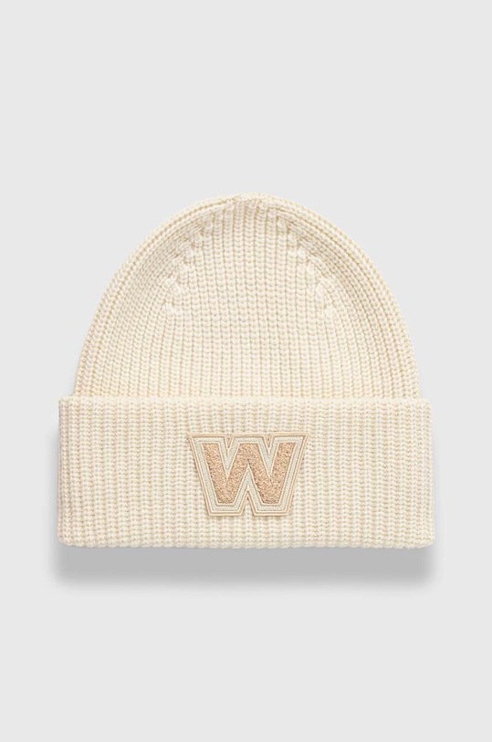 Μάλλινο σκουφί Weekend Max Mara μαλλί μπεζ 2425576025600