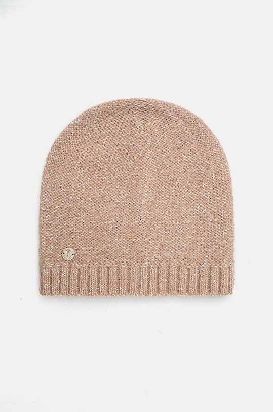 Joop! czapka z domieszką wełny z domieszką wełny beżowy 30044282
