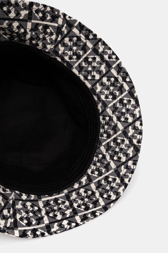 Tory Burch kapelusz bawełniany Prismatic T Monogram szary 162760.001