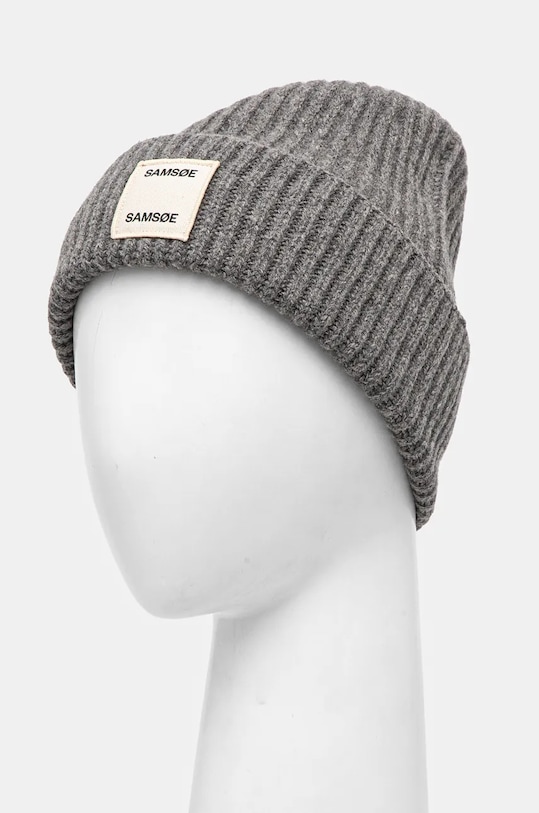 Vunena kapa Samsoe Samsoe SAMSOE F24300118 siva AW24