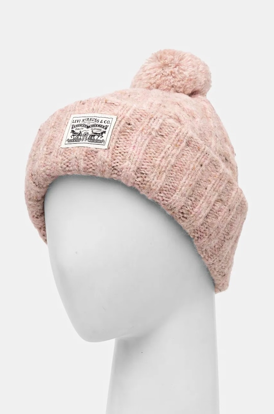 Аксесоари Шапка с вълна Levi's 000JM.0001 розов