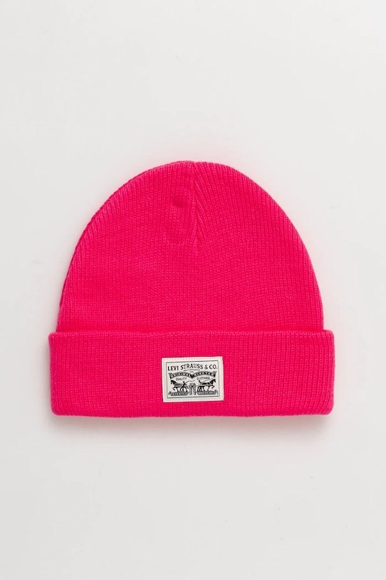 Шапка Levi's средно дебел розов 000MR.0002