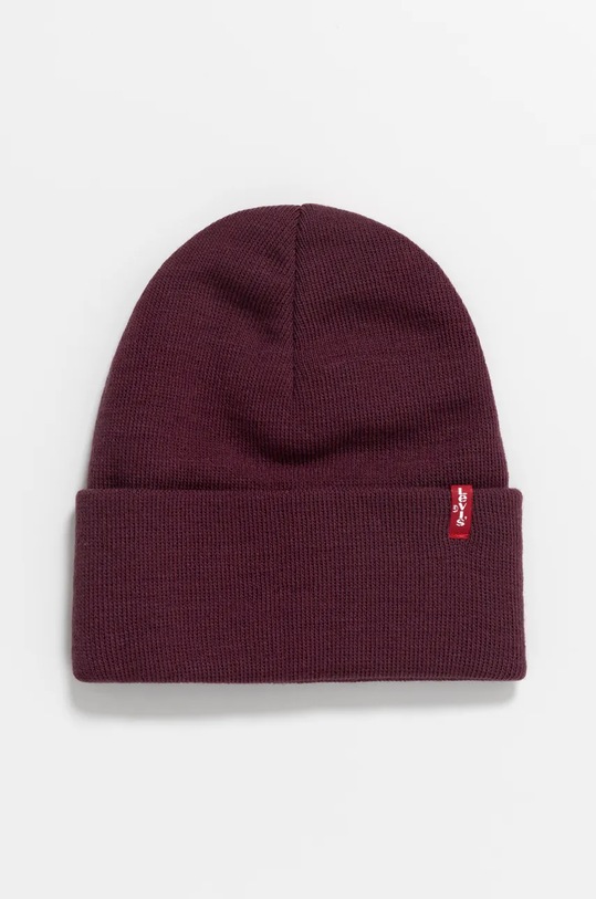 Шапка и шал Levi's 000JT.0001 бордо AW24