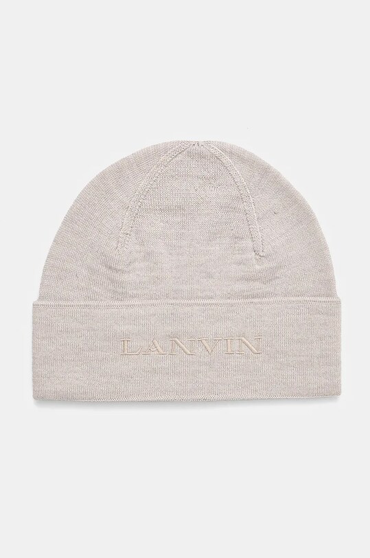 Lanvin caciula de lana imprimeu gri 6LCAPP.U7712