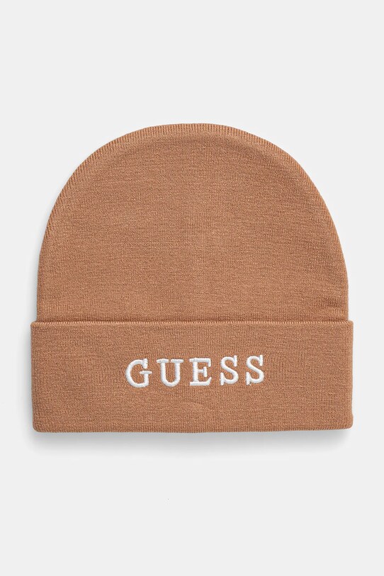 Шапка Guess аплікація коричневий AW5189.POL01