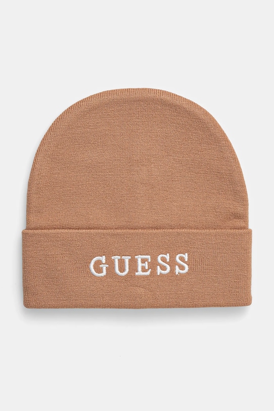 Guess berretto a maglia pesante marrone AW5189.POL01