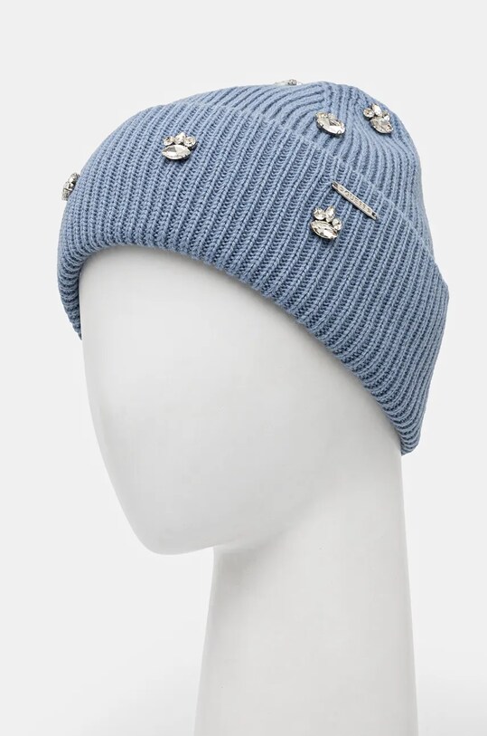 Akcesoria Guess czapka z domieszką wełny AW5198.POL01 niebieski