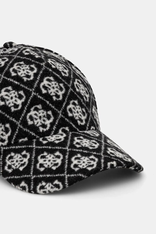 Guess șapcă din amestec de lână AW5186.POL03 negru AW24