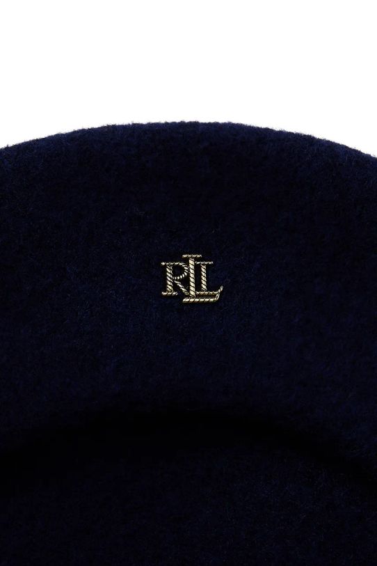 Akcesoria Lauren Ralph Lauren beret wełniany 454960168 granatowy