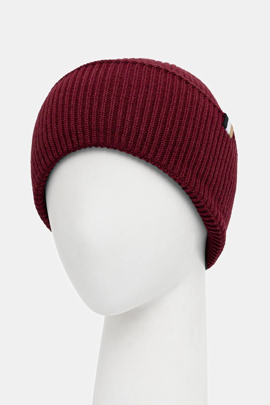 Шапка с примесью шерсти BOSS 50497808 бордо AW25