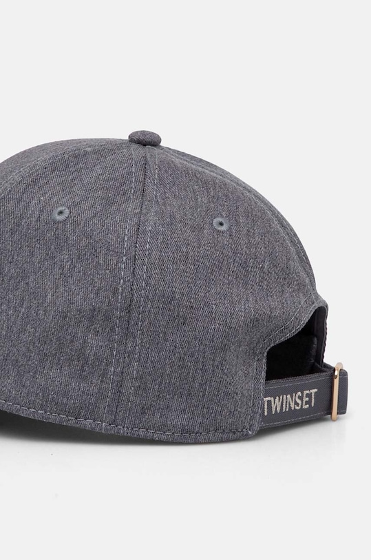 Accesorii Twinset șapcă de baseball din bumbac 242TO5410 gri