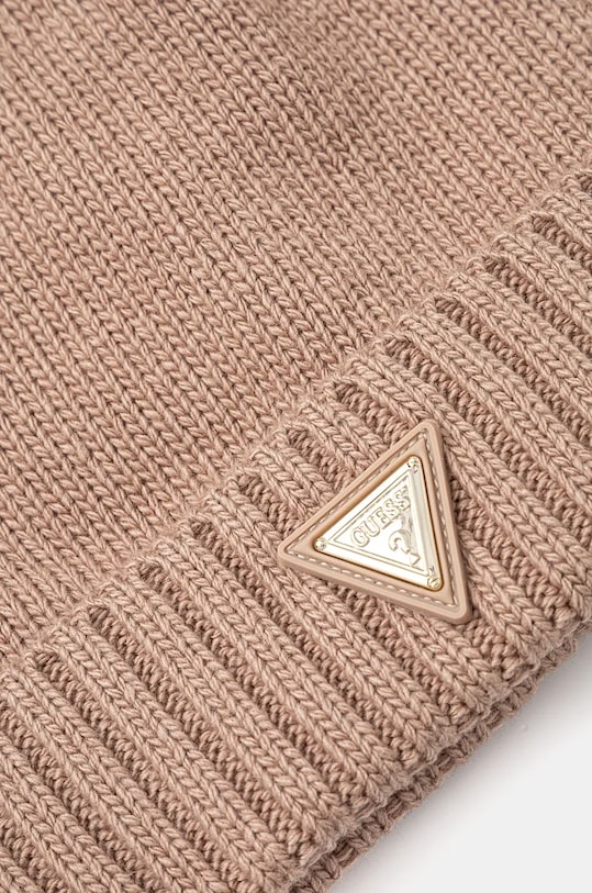 Akcesoria Guess czapka z domieszką wełny BEANIE V4BZ08.Z39B0 beżowy