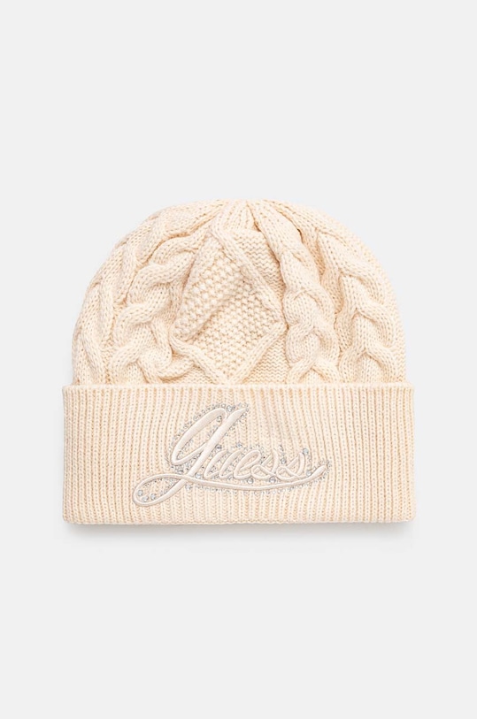 Шапка Guess ROSELYN средно дебел бежов W4BZ24.Z3362