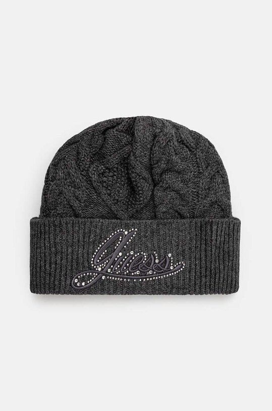 Шапка Guess ROSELYN аппликация серый W4BZ24.Z3362