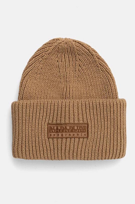 Čepice Napapijri F-Vispa hrubá béžová NP0A4I3PW0B1
