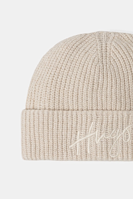 Doplnky Čiapka s prímesou vlny HUGO 50524104 béžová
