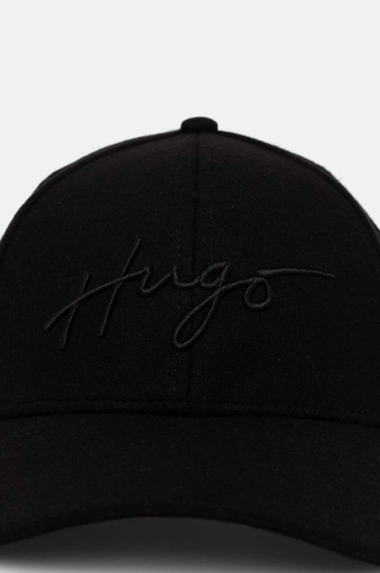 Шерстяная кепка HUGO 50524715 чёрный AW24
