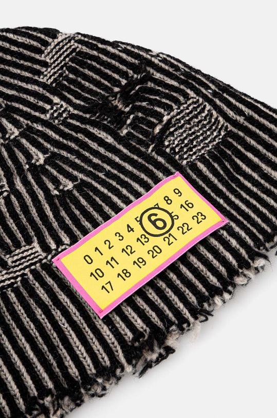 MM6 Maison Margiela wool beanie S62TB0004.M13076 black AW24