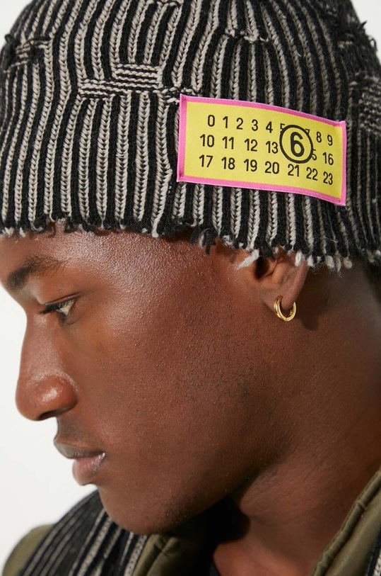 MM6 Maison Margiela wool beanie S62TB0004.M13076 black