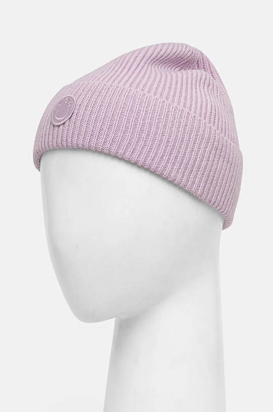 HUGO Blue czapka wełniana 50528620 fioletowy AW24