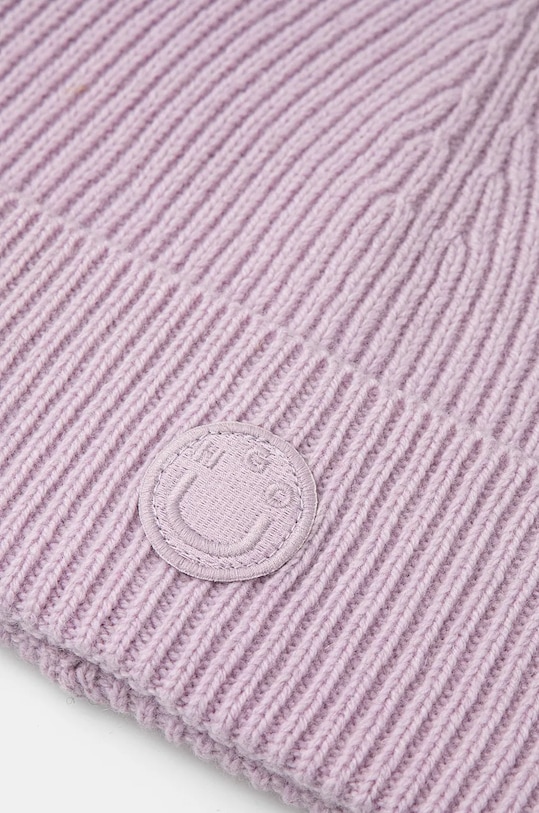 Akcesoria HUGO Blue czapka wełniana 50528620 fioletowy