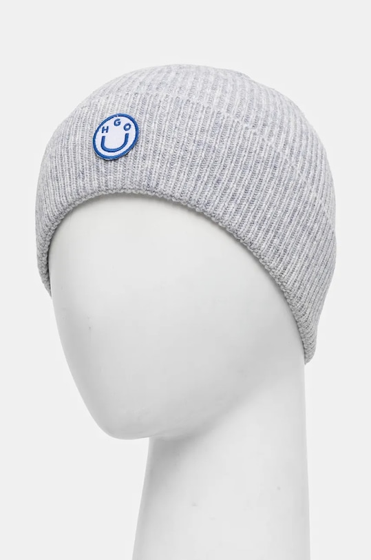 Accesorii Hugo Blue caciula de lana 50528620 gri