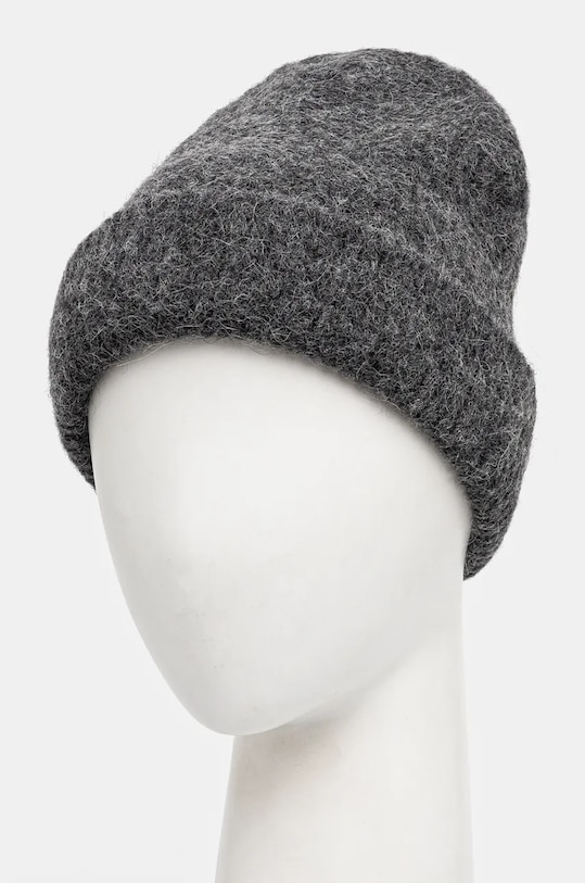 Vlnená čiapka Gestuz 10909858 sivá AW24